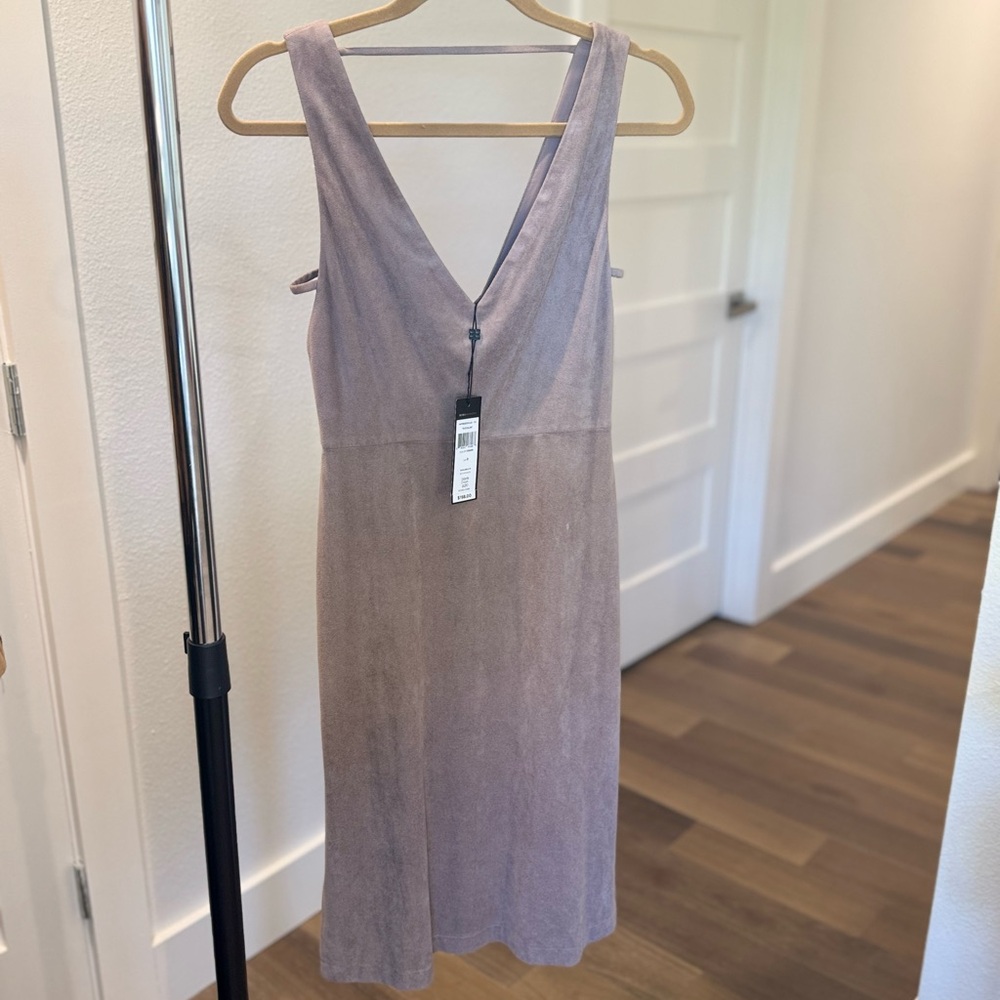 NWT! BCBGMaxAzria Suede Dress (size: 0) “Mathilde”